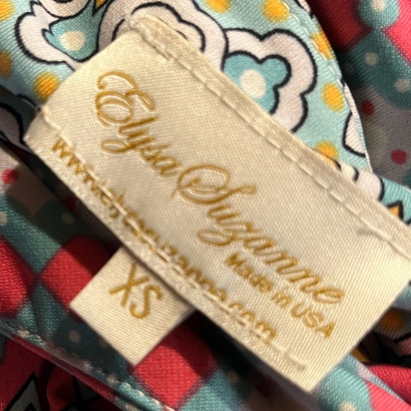 Size xsmall Elyssa Suzanne polyester dress custom designer USA West Palm - Picture 2 of 6